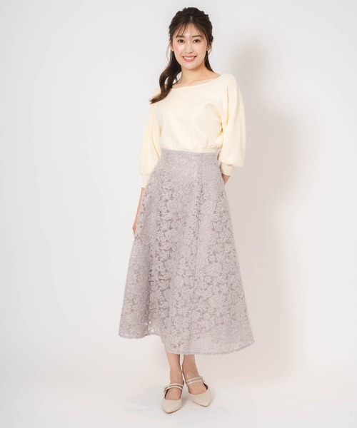 「NOELA」 フレアスカート S ラベンダー レディース_画像7