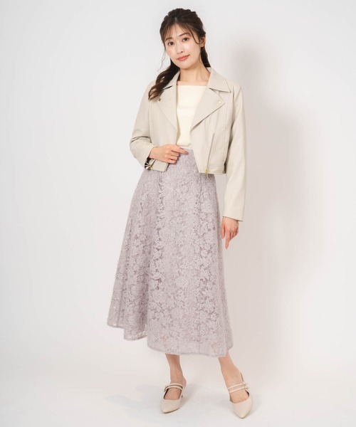 「NOELA」 フレアスカート S ラベンダー レディース_画像8