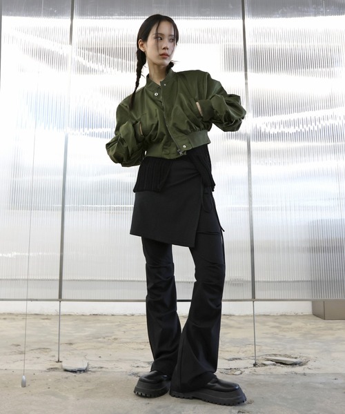 「FOLLOWIN」 スラックス FREE ネイビー レディース_画像9