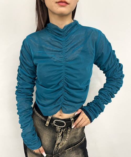 「Six M」 長袖カットソー FREE ブラック レディース_画像7