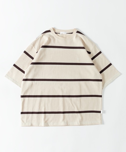 「MUHET」 半袖Tシャツ X-LARGE ブラウン レディース_画像6
