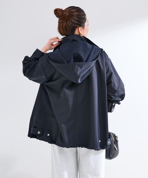 自由区　ウエストシェイプ ショートブルゾン　44 大きいサイズ　定価33000円 50%OFF【wjk】workers jacket ショートブルゾン(2061 cn20e) | CAMBIO