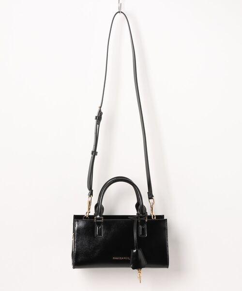 「CHARLES \u0026 KEITH」 2WAYバッグ S ダークパープル レディースの画像