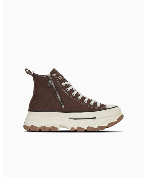 「CONVERSE」 ハイカットスニーカー 5.5 ブラウン メンズの画像