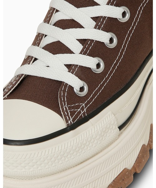 「CONVERSE」 ハイカットスニーカー 5.5 ブラウン メンズの画像