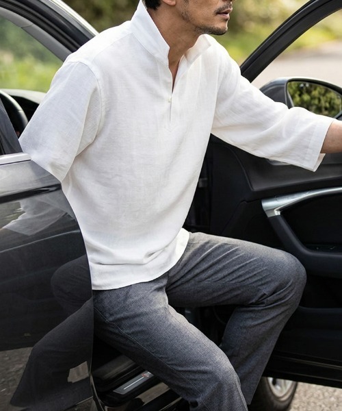 TETE HOMME（テット オム） シャツ 展開店舗限定 トリアセテート