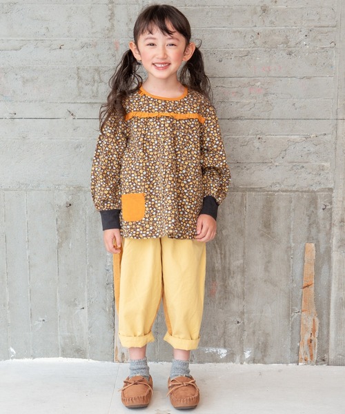 「RAGMART」 「KIDS」7分袖ブラウス 130cm ブラウン キッズ_画像6