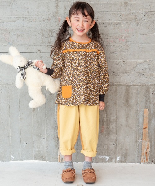 「RAGMART」 「KIDS」7分袖ブラウス 130cm ブラウン キッズ_画像8