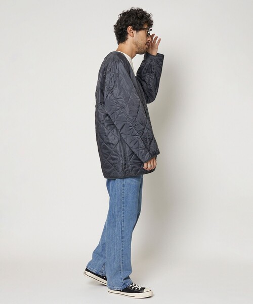 「FREAK'S STORE」 ステンカラーコート SMALL モスグリーン メンズ_画像3