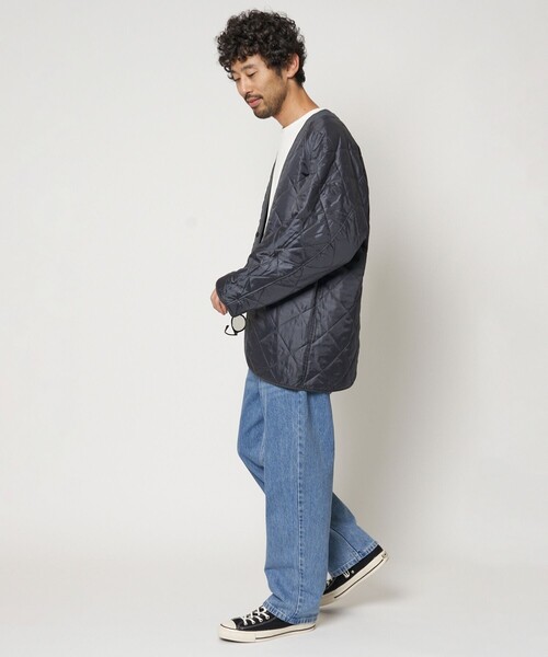 「FREAK'S STORE」 ステンカラーコート SMALL モスグリーン メンズ_画像5