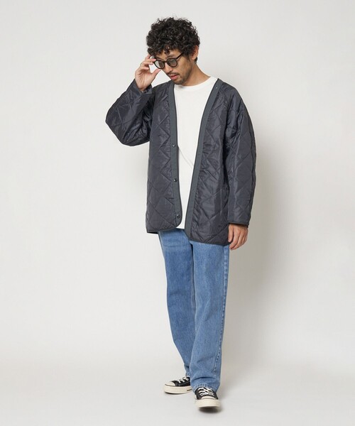 「FREAK'S STORE」 ステンカラーコート SMALL モスグリーン メンズ_画像9