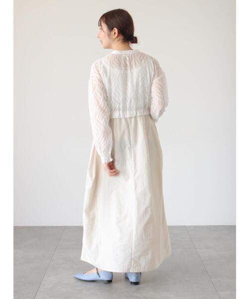 「Te chichi TERRASSE」 ドッキングワンピース F ブラック レディース_画像9