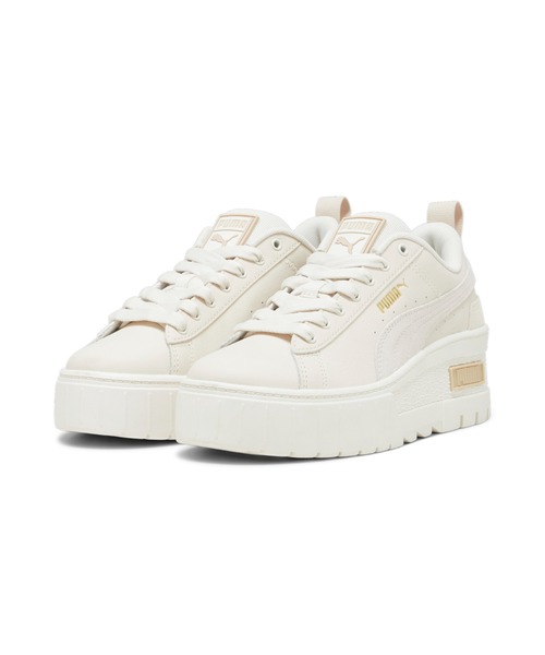 「PUMA」 ローカットスニーカー 22.0cm オフホワイト レディース_画像5