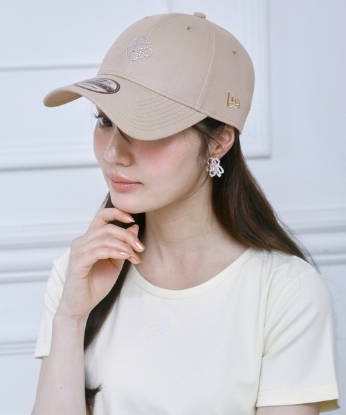 キャップ 帽子 「NEW ERA」9FORTYラインストーンフロントロゴキャップ レディースの画像