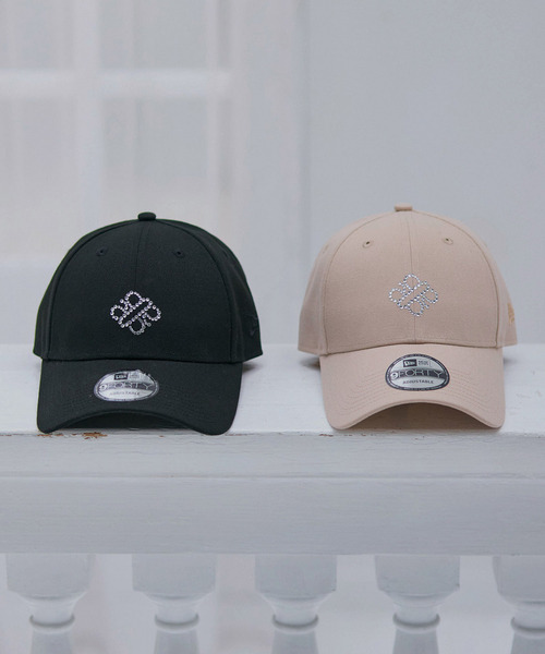 キャップ 帽子 「NEW ERA」9FORTYラインストーンフロントロゴキャップ レディースの画像
