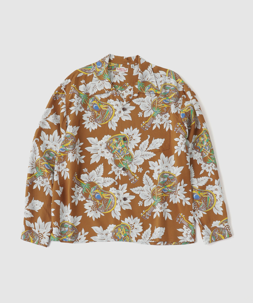 SUN SURF アロハシャツ シャツ / サンサーフ ”UKULELE MELODY”L/S