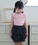パンツ ティアードスカート風キュロット キッズ...の詳細画像5