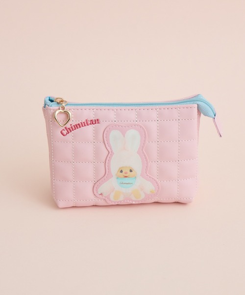 【 当時物 】カラーモンチッチ ポーチ パース ピンク ブルー 2点セット Paradise Picnic（パラダイスピクニック） ポーチ 「モンチッチ」W