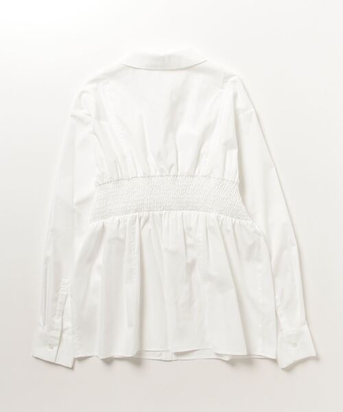 「Ray BEAMS」 長袖ブラウス ONE SIZE ホワイト レディース_画像3