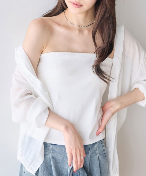 d.i.a ベアトップ チューブトップ チューブトップ ベアトップ カップ付きベアトップ : ZOZOTOWN Yahoo!店