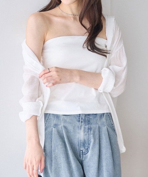 チューブトップ ベアトップ カップ付きベアトップ : ZOZOTOWN Yahoo!店