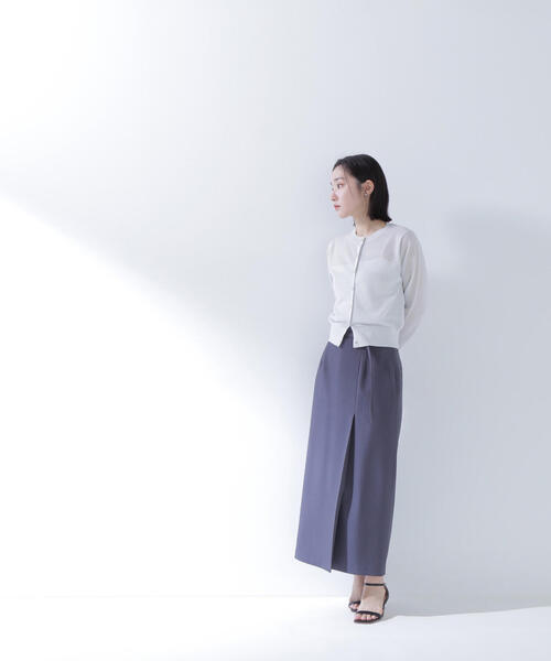 「NATURAL BEAUTY BASIC」 カーディガン FREE チャコールグレー レディース_画像9