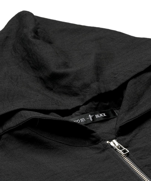 noid.リネンタッチフードドルマン新品相当 シャツ 「NO ID.」Linen Touch Hood Dolman Big Zip Shirt / リネン