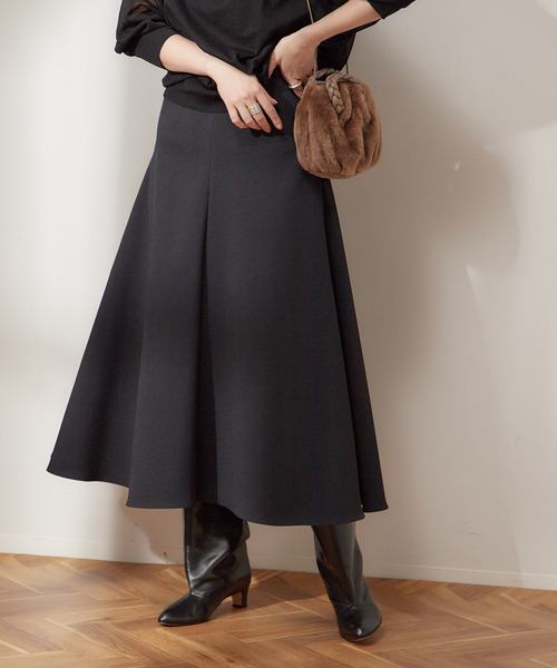 「journal standard L'essage」 フレアスカート 36 ネイビー レディース_画像2
