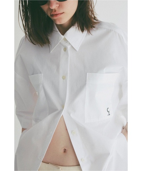 CLANE（クラネ） ブラウス シャツ HALF SLEEVE HUGE SHIRTS 10122-4233