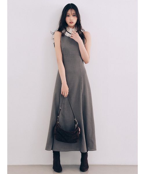SNIDEL ワンピース 「RT-6968738919」 SNIDEL（スナイデル） ワンピース レースカラーアメスリチェック