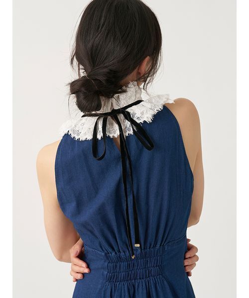 SNIDEL（スナイデル） ワンピース レースカラーアメスリチェック