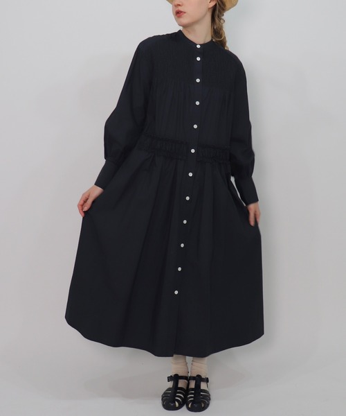 「haupia」 長袖ワンピース MEDIUM オフホワイト レディース_画像5