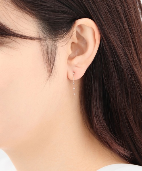 BLOOM 10金　ダイヤモンド　ピアス BLOOM（ブルーム） ピアス K10 ピンクゴールド ダイヤモンド ピアス