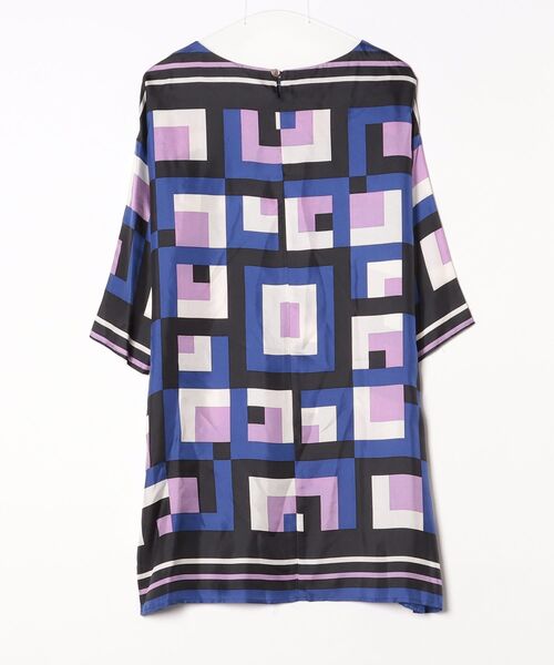 「LOUNGEDRESS」 7分袖ワンピース FREE ブラック レディース_画像2