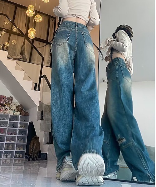 「gossip!ロサンゼルス」 デニムパンツ S ブルー レディース_画像9