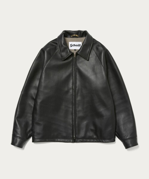 Schott ブラック レザー ジャケット M Schott N.Y.C（ショット） コート ジャケット 「別注」「Schott