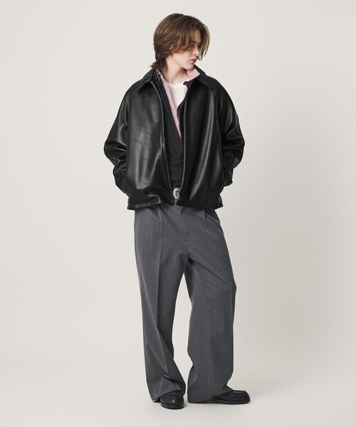 Schott 【人気ブランド】 　シングルレザー ジャケット 　ブラック Schott N.Y.C（ショット） コート ジャケット 「別注」「Schott