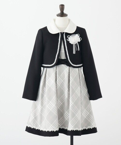 SHOO・LA・RUE 女の子フォーマル3点セット120cm SHOO・LA・RUE ワンピース 「セレモニー/入卒/3点セット」ボレロ