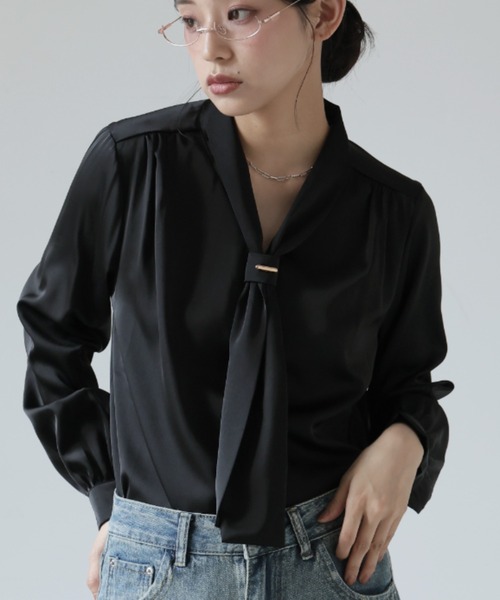 ULYSSES ブラウス シャツ ボウタイブラウス レディース : ZOZOTOWN