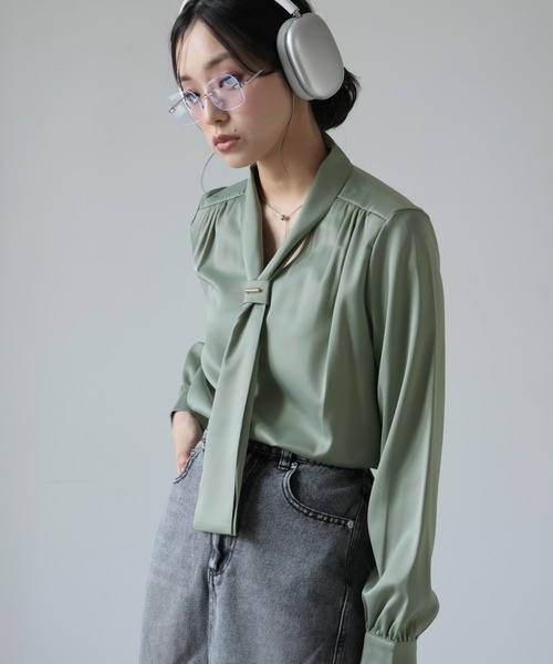 レオナール ボウタイブラウス ULYSSES ブラウス シャツ ボウタイブラウス レディース : ZOZOTOWN