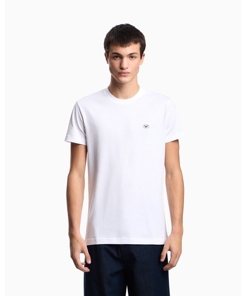 EMPORIO ARMANI tシャツ 「エンポリオ アルマーニ」Tシャツ ストレッチ