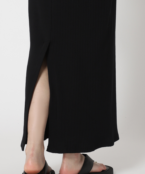 U by SPICK&SPAN ワンピース スクエアネックリブワンピース