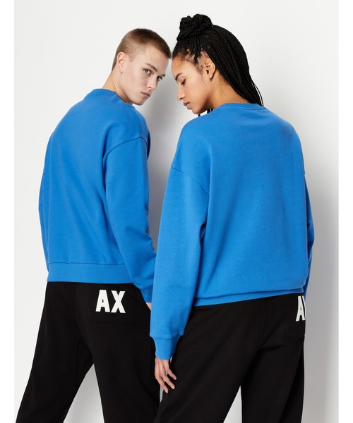 トレーナー スウェット 「A|X アルマーニ エクスチェンジ」ボックスロゴ　スウェットプルオーバー レディース ARMANI EXCHANGE トレーナー スウェット 「A|X アルマーニ
