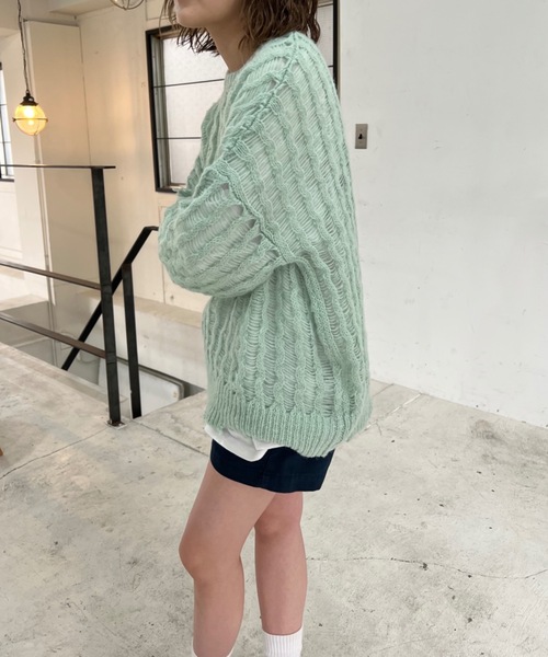 ニット ダメージシアーニット レディース : ZOZOTOWN Yahoo!店
