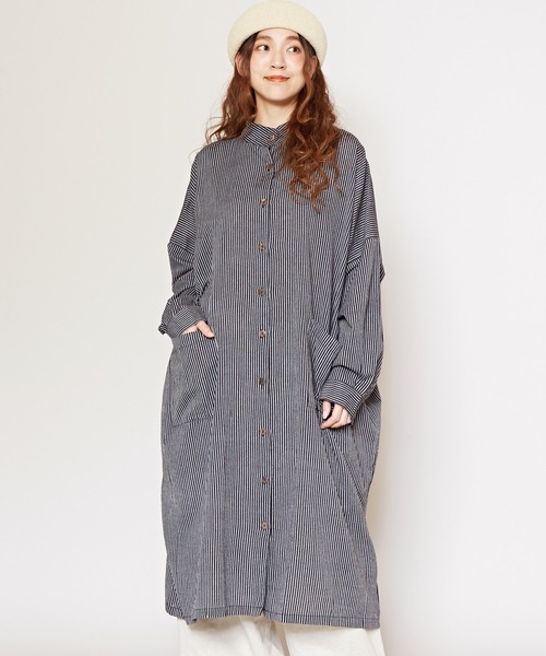 チャイハネ（CAYHANE） シャツワンピース 「チャイハネ」チャキバンド