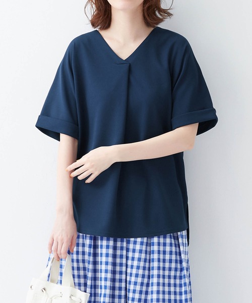 『4年保証』 Viola e tシャツ すっきりVネックTシャツブラウス レディース トップス