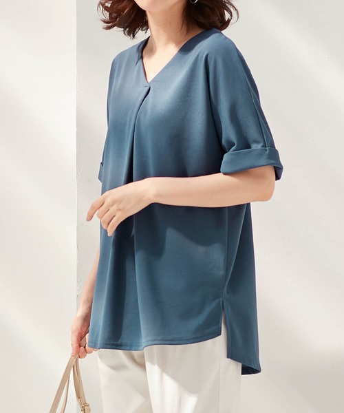 RELIVE Mサイズ ブラック VネックTシャツとレギンスセット 4.5 oz ソフトスタイルVネックTシャツ | メンズ | 1枚 | 64V00