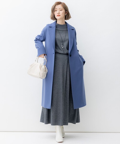 23区 スカート 「洗える」ウールミルドジャージー フレアスカート