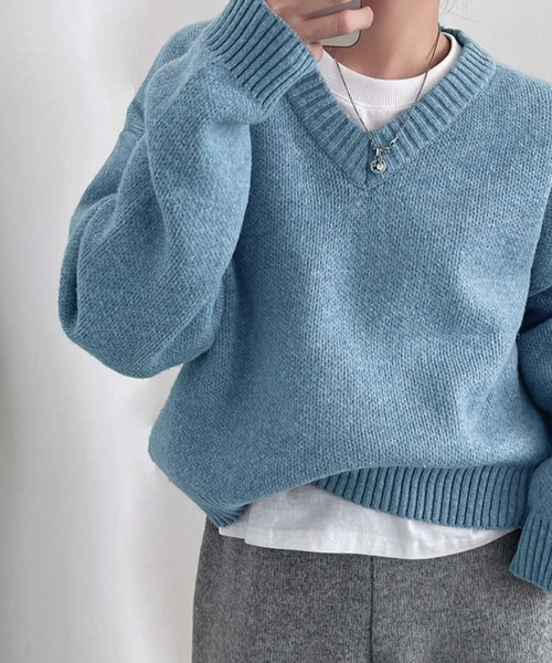 Girly Doll（ガーリードール） ニット セーター オーバーサイズVネック