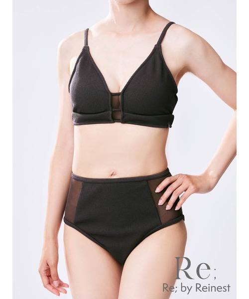 Re: by Reinest 黒 ビキニ セット KOEISTORE 水着 レディース 2025 春 夏 春夏 黒 ビキニ セット